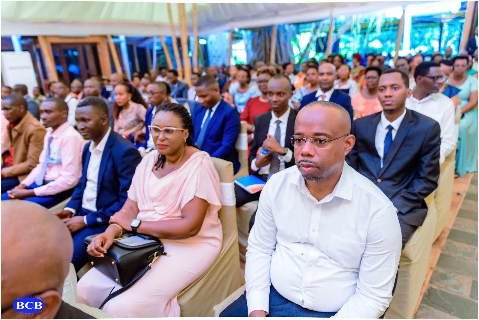Shareholders and leadership seated at the BCB General Assembly
