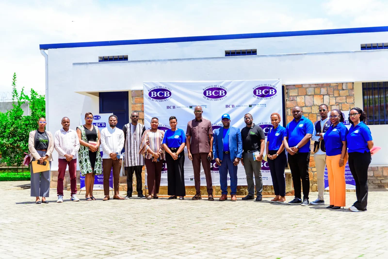 BCB representatives handing over the keys of a Probox vehicle to the KIGEGA S.A project team